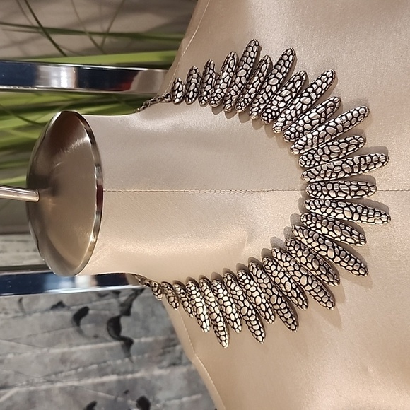 Silver Boho Statement Necklace - Picture 16 of 16